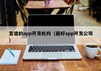 靠谱的app开发机构（最好app开发公司）