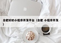 合肥好的小程序开发平台（合肥 小程序开发）