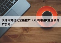 天津网站优化营销推广（天津网站优化营销推广公司）