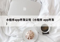 小程序app开发公司（小程序 app开发）