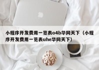 小程序开发费用一览表o4b华网天下（小程序开发费用一览表uhe华网天下）