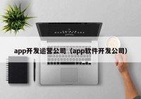 app开发运营公司（app软件开发公司）